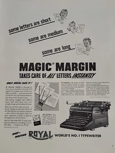 1940 Royal Typewriter Fortune revista Segunda Guerra Mundial anuncio impreso secretarias de margen mágico - Imagen 1 de 2