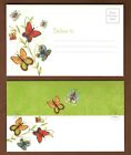 Cartes pliantes papillon et cartes postales, citation Dr. MLK Jr, lot de 6 cartes triple vert citron vert