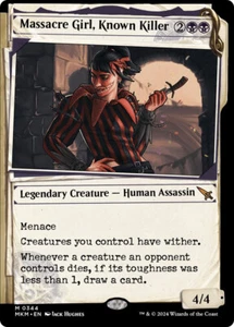 Magic The Gathering Massacre Girl, escaparate asesino conocido - Asesinatos en Karlov Manor #344 - Imagen 1 de 1