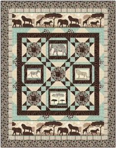Tara Reed Wisdom of the Plains 47x60 Quilt Kit from 2015 Quilting Treasures - Picture 1 of 11