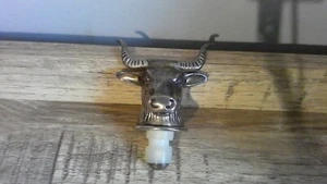 Tapón de botella de vino cabeza de toro vaca toro longhorn - Imagen 1 de 3