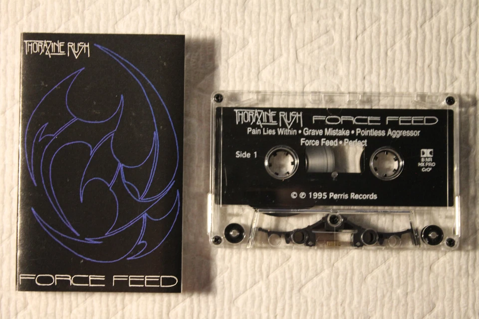 Thorazine Rush - Force Feed US Perris cassette 1995 THRASH metal TESTED - Image 1 of 1