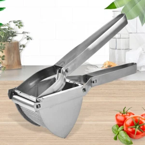 Kartoffelpresse aus Edelstahl Spätzlepresse Kartoffel Küchenpresse Obstpresse - Bild 1 von 5