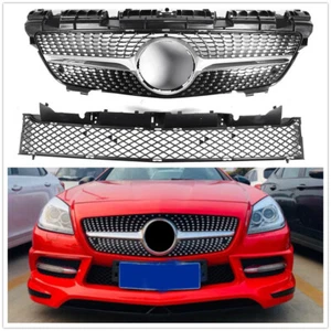 1Satz Front Stoßstange Gitter Für M-Benz SLK Klasse R172 200 250 350 2012-2016 - Picture 1 of 7