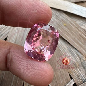 26.05Ct Padparadscha Sapphire Gemstone–Natural Certified Cushion Cut for Jewelry - Picture 1 of 7