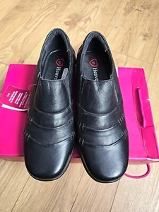Heavenly Feet Colby Women’s Shoes Black UK 4 New with Tags Comfort Slip-on - Picture 1 of 19