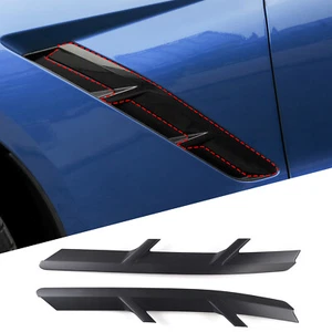 Matt Black Car Accessories Body Side Air Fender Trim Kit For Corvette C7 2014-19 - Bild 1 von 8