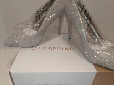 Call It Spring Women's Heels/Pumps Pewter Metallic "Agrirewiel-80" Size 7.5 - Image 1 of 4