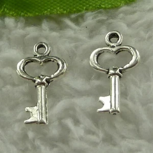 Free Ship 800pcs tibet silver key charms 15X9mm B3721 - Picture 1 of 4
