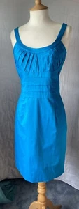 CALVIN KLEIN  Blue Sleeveless Scoop Neck Cocktail Dress Size 12 - Picture 1 of 14