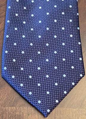 Corbata de cuello para hombre marca Q, púrpura 100 % microfibra hecha en China Foto 1 de 4