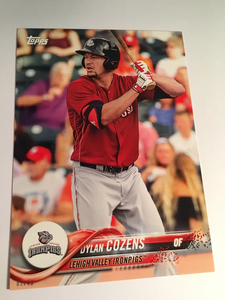 2018 Topps Pro Debut Jumbo 5x7 Dylan Cozens IronPigs 22 04/49 - Image 1 of 1