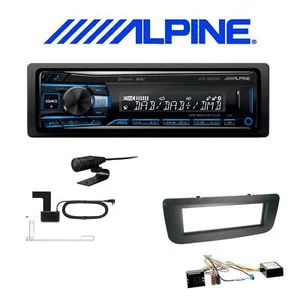 Alpine 1-DIN Autoradio DAB+ Bluetooth mit Einbauset für Skoda Fabia II Canbus - Bild 1 von 5