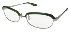NEW BARTON PERREIRA MYRA EYEWEAR SILVER HUN/SIL CAT EYE WOMENS FULL-RIM TITANIUM - Picture 1 of 8