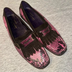 Donald J. Pliner Danie Loafers, Pink and Black, Size 10, EUC - Picture 1 of 7