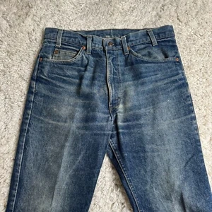 Vintage Levis 542 Jeans Mens 34x32 Fits 32x26 Denim Faded Honeycomb Flare 70s - Picture 1 of 16