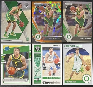 6 Card Basketball Lot Chris Duarte Oregon Ducks Rookie RC, Orange Ice Prizm & + - Picture 1 of 6