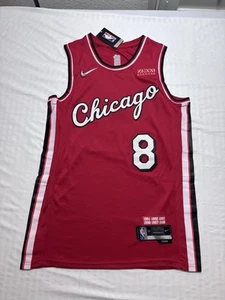 Nike Zach LaVine #8 City Edition Swingman Trikot - Rot - Herren Gr. 50 L/XL Neu mit Etikett - Bild 1 von 14