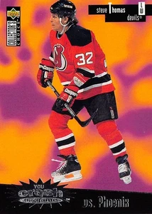 1996-97 Collector's Choice Crash the Game Silver #C16B Steve Thomas /vs. Phoenix - Picture 1 of 2