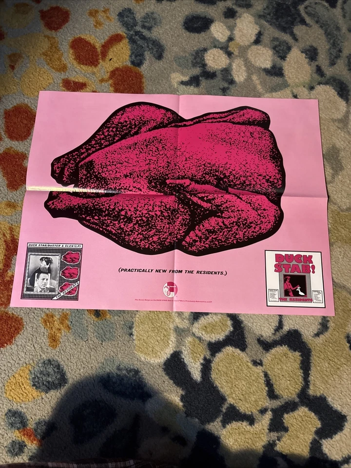 THE RESIDENTS Duck Stab! 1978 Ralph Records US PROMO Only POSTER Buster & Glen - Image 1 of 4