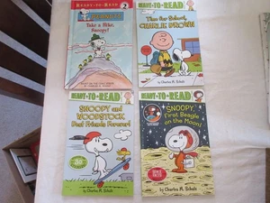 Peanuts Ready to Read Level 2 Set of 4 Charlie Brown Snoopy Lucy NEW Books - Bild 1 von 2