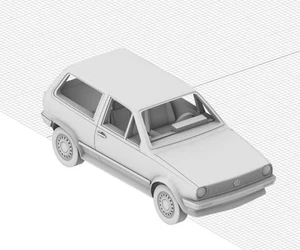 3D Printing 1/72 Volkswagen Polo MK2 car Unpainted - Picture 1 of 6