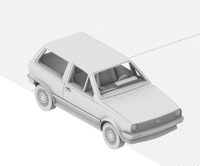 3D Printing 1/72 Volkswagen Polo MK2 car Unpainted - Image 1 of 4