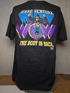 Vintage 90s Jesse Ventura WCW Tag T-Shirt Body Is Back Black XL Wrestling Wwe - Bild 1 von 8