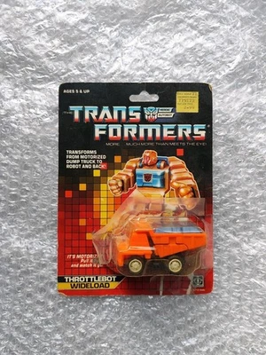 Transformers G1 / Throttlebot / Wideload / Minibot / Hasbro / 1986 / Taiwan  - Photo 1/4