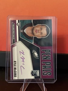 2025 Donruss Elite - Kyle McCord Pen Pals Auto PURPLE INK SSP - Picture 1 of 2