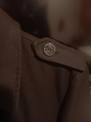 Abrigo ZARA Hombre Negro Mezcla Lana Guisante ~ Chaqueta Para Hombre Doble Pecho TALLA M  Foto 1 de 4