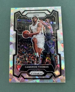 2023-24 Panini Prizm Basketball Cameron Thomas Silver Cracked Ice Prizm #113 - Picture 1 of 2