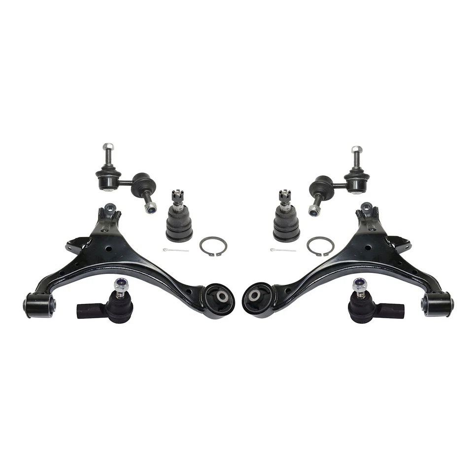 Control Arm Kit For 2002-2004 Acura RSX Front Lower with Sway Bar Link Tie Rod - Image 1 of 4