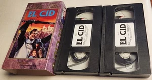 El Cid 1961 VHS Movie 2 Tape Box Set Charlton Heston Sophia Loren Vintage Tapes - Picture 1 of 4
