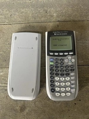 Texas Instruments TI-84 Plus Silver Edition Graphing Calculator Gray - Image 1 of 4