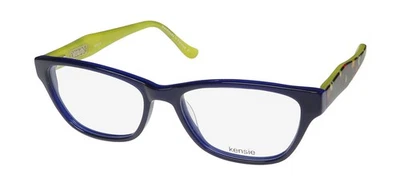 NEW KENSIE LOVELY EYEGLASS FRAME BL FULL-RIM 53-16-135 BLUE CAT EYE PLASTIC - Image 1 of 4