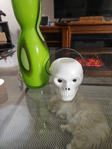 Vintage Blasform Mini Totenkopf Eimer Halloween  - Bild 1 von 4