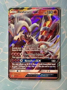 TCG Pokemon Englisch Reshiram GX SM137 SM Holo - Bild 1 von 2