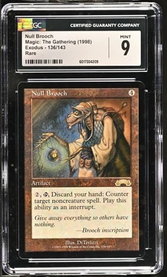 NULL BROOCH Exodus Rare CGC 9 MTG [Nostalgium] - Image 1 of 2
