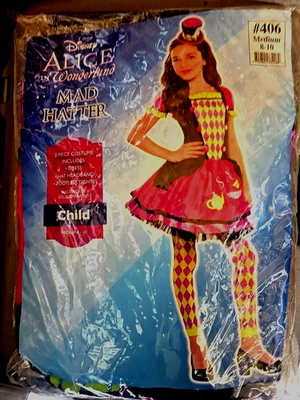 Alicia en el País de las Maravillas Sombrerero Loco - Disfraz Halloween - Talla: Niño Pequeño (8-10)- Nuevo  Foto 1 de 2