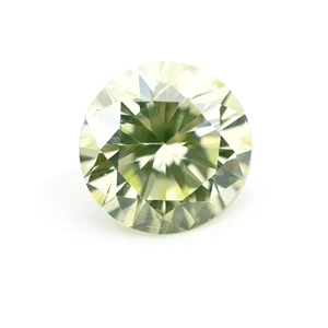 0,15 ct natürliche Farbe grüner Diamant runder Brillant SI1 GIA zertifiziert selten - Bild 1 von 7