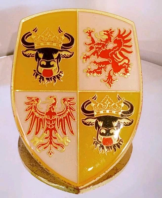 * Parlamentario * Volkswagen Tipo 1 Escarabajo Capucha Cresta Logo Emblema Escudo Oop Nuevo de Lote Antiguo Foto 1 de 4