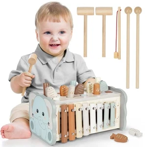 Toys Dinorun Enfants 1 an, 1 ans -old Montessori Toys, jouets en bois ... - Afbeelding 1 van 1