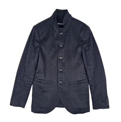 John Varvatos Mens Navy Linen Cotton Twill Jacket Size 46 - Image 1 of 4