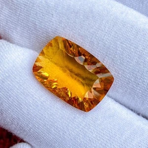 8.30 Ct. Natural Citrine Cushion Concave Cut Loose Gemstone For Making Jewelry - Picture 1 of 4