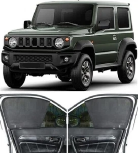 Half Cut Black sun Shades Magneti Fit For Maruti JIMNY Set of 4 - Picture 1 of 5