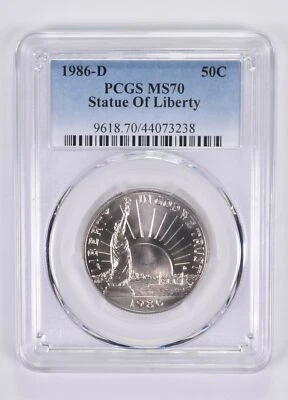 1986-D MS70 Statue of Liberty Commemorative Half Dollar PCGS - Image 1 of 4