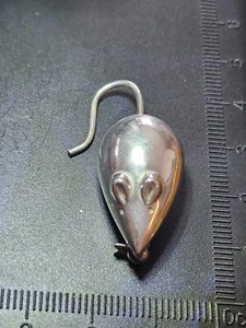 Fun Vintage Fausing (Denmark) Sterling Silver Mouse Pin- Nice & Rare - Picture 1 of 11
