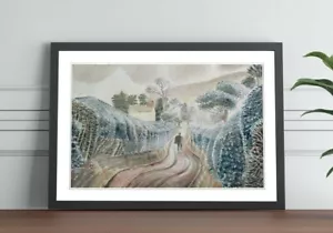 Eric Ravilious Wet Afternoon FRAMED WALL ART POSTER PAINTING PRINT 4 SIZES - Picture 1 of 14