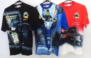 Juego de 3 camisetas Ayrton Senna F1 McLaren Honda Lotus Renault talla M Japón de colección - Imagen 1 de 14